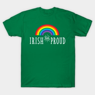 Irish and Proud Gay Pride Irish Pride Saint Patricks Day Rainbow T-Shirt